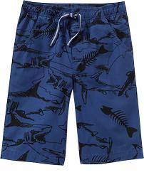 Boys Printed Drawstring Shorts