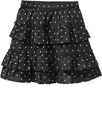 Girls Printed Ruffle-Tiered Skirts