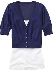 Women's Cropped Lightweight Cardigans
