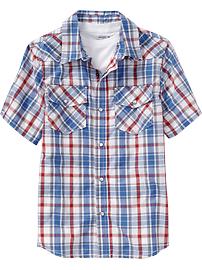 Boys Patterned Western Shirts