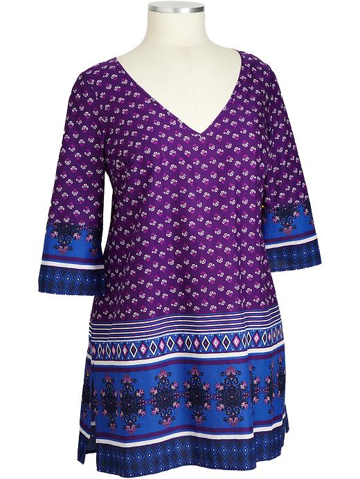 Old Navy Womens Plus Multi Print Tunics