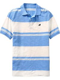 Men's Striped Slim-Fit Polos