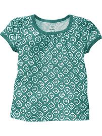 Printed Crew-Neck Tees for Baby