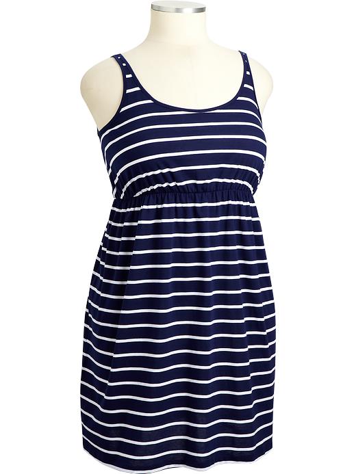 Old Navy Womens Plus Striped Jersey Tank Dresses