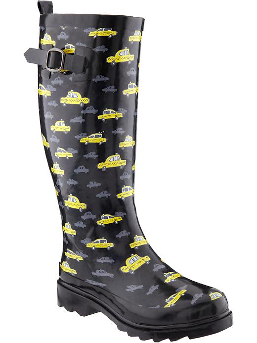 Old Navy Womens Printed Rain Boots