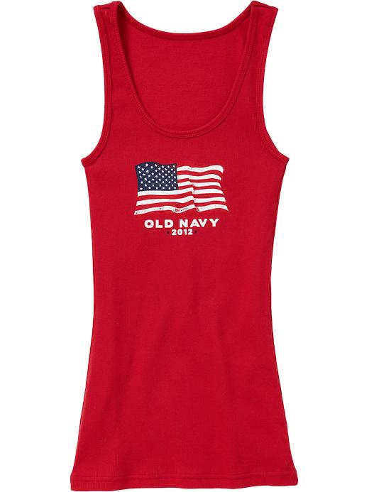 Old Navy Womens 2012' Flag Tank Top