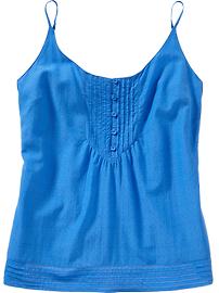 Women's Pintucked Dobby Camis