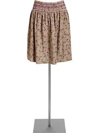 Women's Smocked Printed Skirts