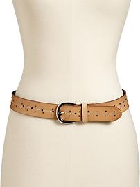 Women's Studded Leather Belts