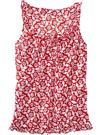 Women's Ruffled Keyhole Tanks