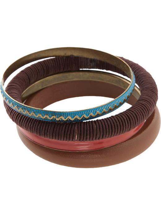 Old Navy Womens Mixed Media Bangle Sets