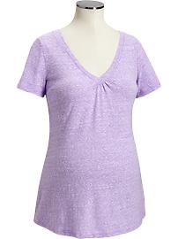 Maternity Tri-Blend V-Neck Tees