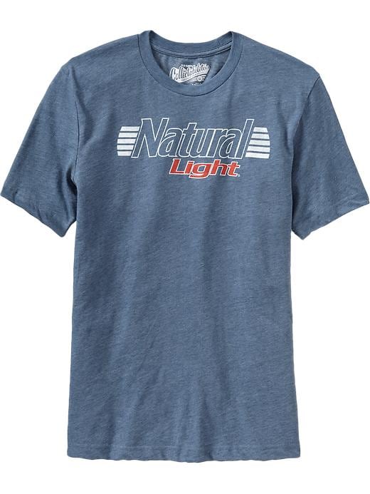 Old Navy Mens Natural Light Beer Tee Shirt