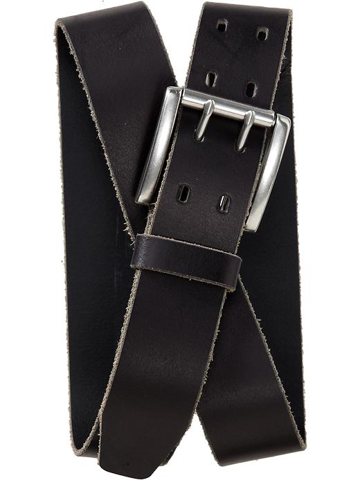 Old Navy Mens Double Prong Leather Belt