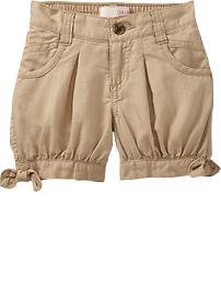 Bow-Tie Linen-Blend Shorts for Baby