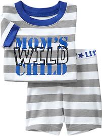 "Mom's Wild Child" Sleep Sets for Baby