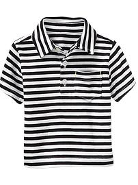 Striped Pocket Polos for Baby