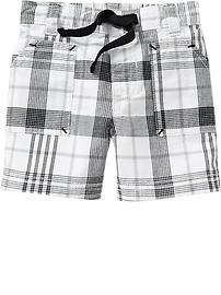 Patterned Canvas Shorts for Baby