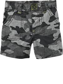 Camo-Canvas Shorts for Baby