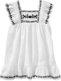 Ruffled Flutter-Sleeve Dresses for Baby
