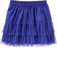 Girls Tiered-Tulle Skirts
