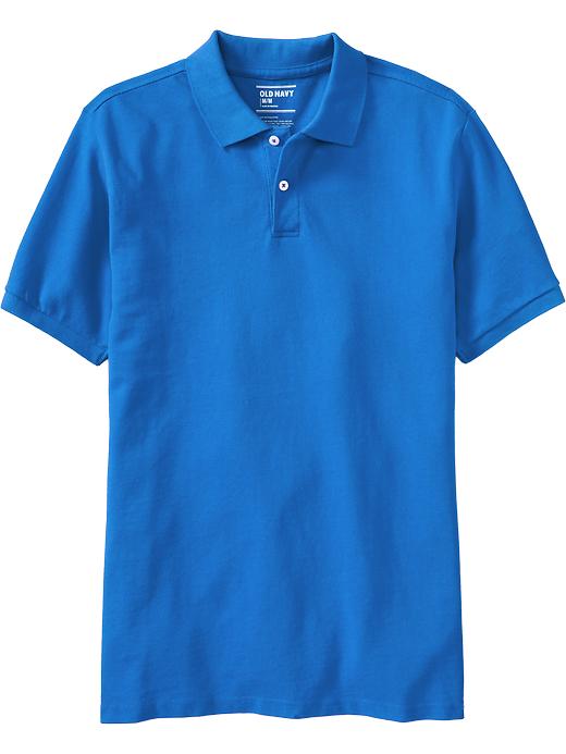 View large product image 1 of 1. Men's Pique Polos