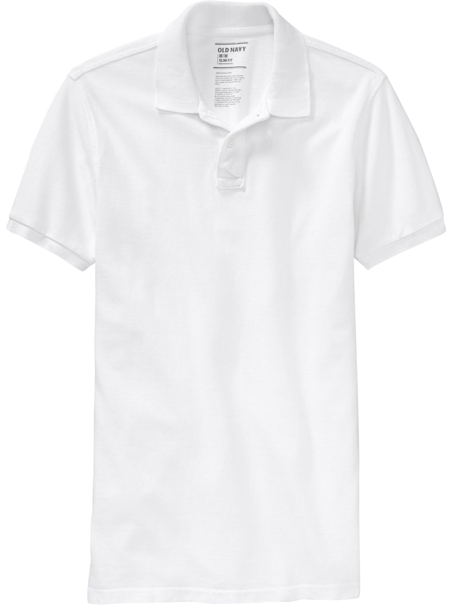 Men S Slim Fit Pique Polos Old Navy