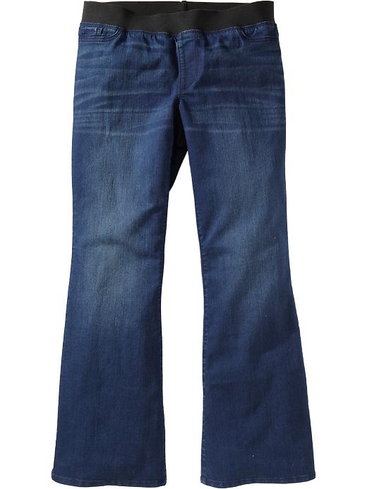 Old Navy Womens Plus Elastic Waist Flare Jeans