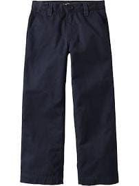 Boys Plain Front Uniform Khakis