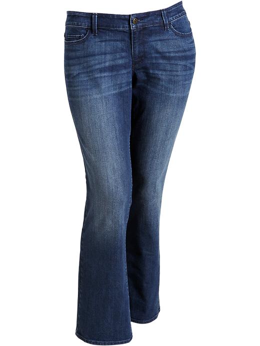 Old Navy Womens Plus Embellished Pocket Boot Cut Jeans