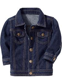 Ponte-Knit Denim Jackets for Baby
