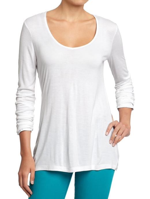View large product image 1 of 1. Women's Long-Sleeve Tunic Tees