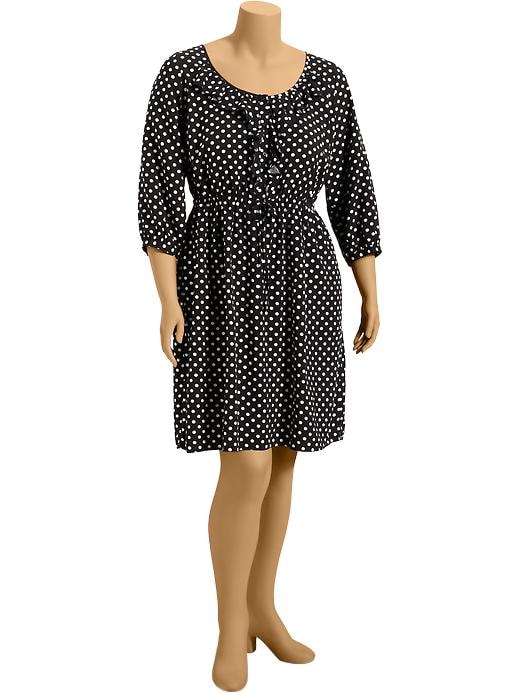 Old Navy Womens Plus Ruffled Polka Dot Dresses
