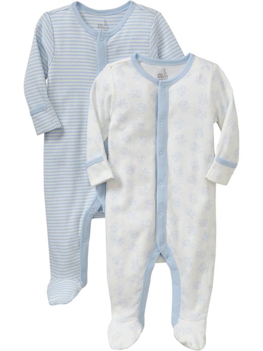 View large product image 1 of 1. Little Bundles Footed One-Piece 2-Packs for Baby
