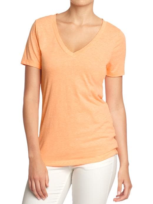 View large product image 1 of 1. Relaxed V-Neck Tee for Women
