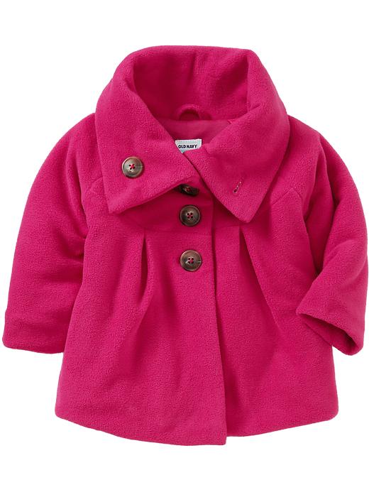 View large product image 1 of 1. Button-Front Performance Fleece Coats for Baby