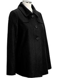 Maternity Wool-Blend Swing Coats