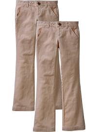 Girls Uniform Khaki 2-Packs
