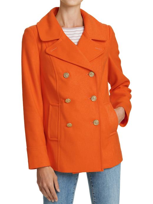 Old Navy Womens Classic Wool Blend Coats