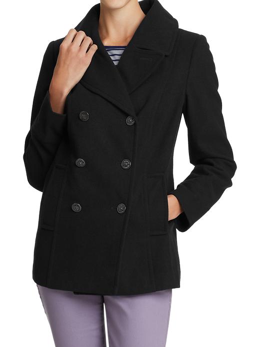 Old Navy Womens Classic Wool Blend Coats