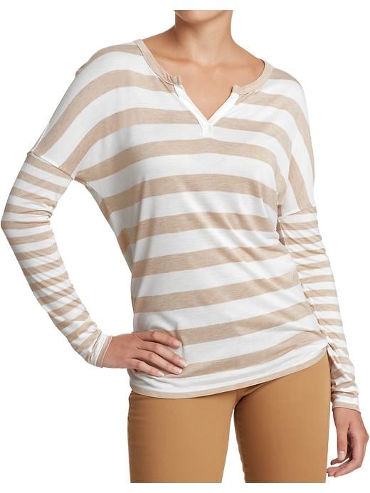 Old Navy Womens Drop Shoulder Jersey Tops