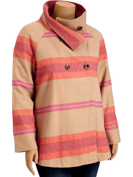 Old Navy Womens Plus Wool Blend Cape Coats