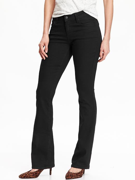 View large product image 1 of 1. Mid-Rise Rockstar Demi-Boot Jeans for Women