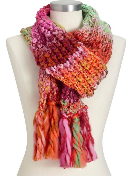 Old Navy Womens Braided Multicolor Scarves