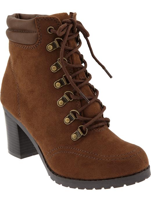 Old Navy Womens Faux Suede Hiker Boots