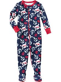 Printed Zip-Front Sleepers for Baby