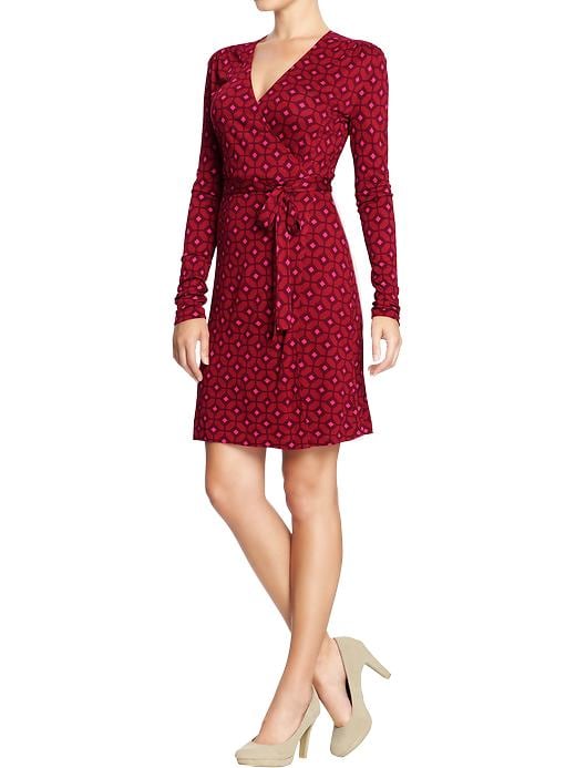 View large product image 1 of 2. Women's Long-Sleeved Wrap Dresses