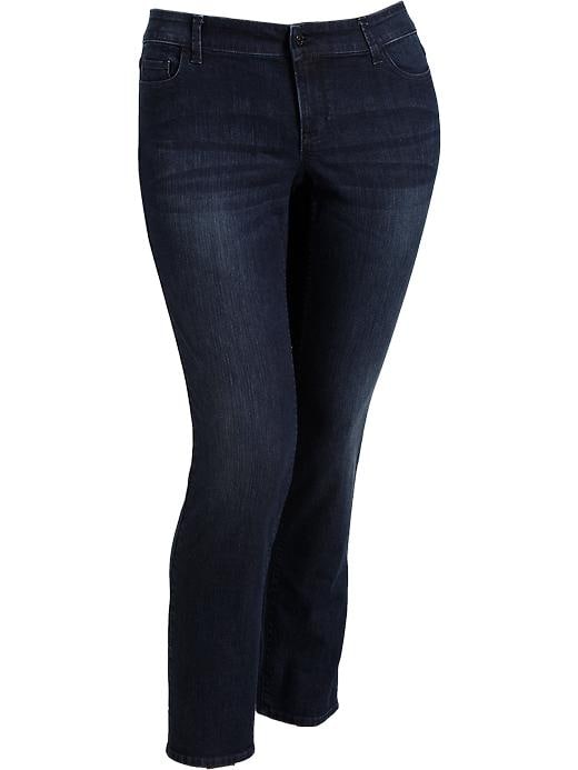 Old Navy Womens Plus Embroidered Pocket Skinny Jeans