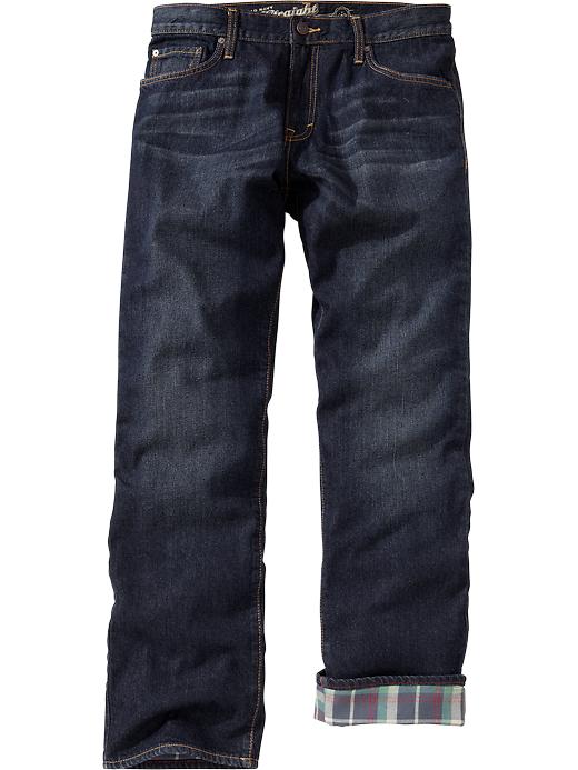 Old Navy Mens Flannel Lined Jeans