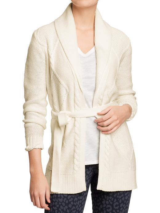 Old Navy Womens Wrap Cable Knit Sweaters